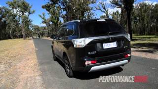 2014 Mitsubishi Outlander PHEV 0100kmh amp engine sound [upl. by Carilyn]