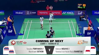 Rahmat HIDAYAT Yeremia Vs Tanadon P Wachirawit Thailand Masters 2024 [upl. by Colyer]