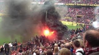 Randale  Rauchbombe  Köln  Bayern  05052012 [upl. by Arinaid456]