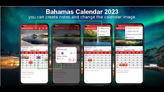 Bahamas Calendar with Public Holidays 2023 2024 2025 [upl. by Lledra]