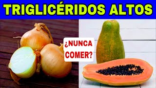 18 Consejos para BAJAR LOS TRIGLICÉRIDOS ALTOS de forma natural [upl. by Armington]