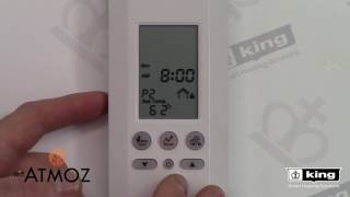 ATMOZ WIFI V20 Thermostat Manual Programming Your Schedule Programming With The Buttons [upl. by Eicul]