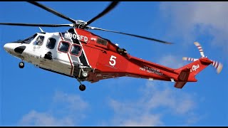 AgustaWestland AW139 Compilation  LAFD Helicopter Air Ops in Action  Leonardo [upl. by Andreas875]