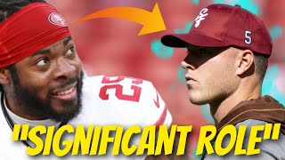 49ers Christian McCaffrey tells Richard Sherman he experts to have “significant role” against Bucs 👀 [upl. by Ariamoy]