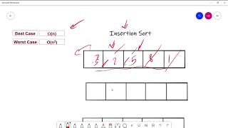 insertion sort  Algorithm design and analysis [upl. by Imekawulo]