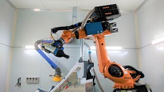 Dust Free Robotic Carbon Fibre Trimming [upl. by Eimmij]