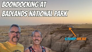 FREE CAMPING AT BADLANDS NATIONAL PARK  WALL SOUTH DAKOTA [upl. by Alica]