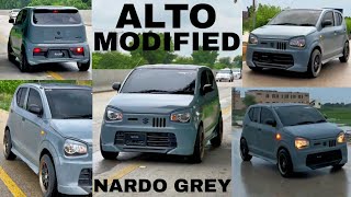 ALTO Modified  Nardo Grey colour  Pakistan Cars World [upl. by Xyla717]