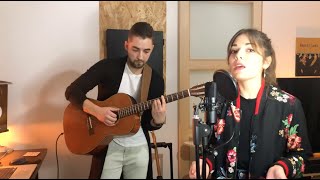 Ancrée à ton port  Fanny J  Acoustic loop cover  Justine amp Danny [upl. by Anihpled]