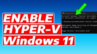 How To Enable HyperV in Windows 11 Desktop amp Laptop [upl. by Lorenza923]