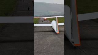 A Wobbly Takeoff Run glider gliding aviation flying flight plane aeroplane airplane shorts [upl. by Slavic]