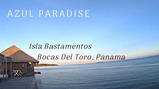 Azul Paradise  Bocas Del Toro Panama  Isla Bastimentos  Overwater Bungalow Resort Walk Through [upl. by Fried668]