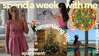 spend a week with me romanticising life apartment change baking beach christmas [upl. by Ardnaeel]