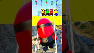 GTA V  RED MINION SUPER JUMP WITH COLOUR MINIONS BUT ALL CLEARED EP453shorts [upl. by Cohn]