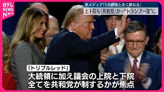 【“トランプ一強”に】上下院も「共和党」か 「1次政権とは全く異なる」アメリカメディア [upl. by Sapphira]