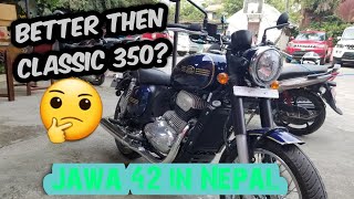 Jawa 42 in Nepal  First Ride Review Is it the best bike in Classic segment [upl. by Pasho]