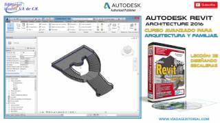 Revit 2016 Curso Avanzado  Leccion 35 Diseño de Escaleras  Descargar e Instalar Revit 2016 [upl. by Irtimid339]