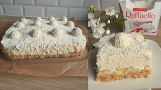 Yummy World NoBake Raffaello Cake easy and so delicious cake [upl. by Yenmor]