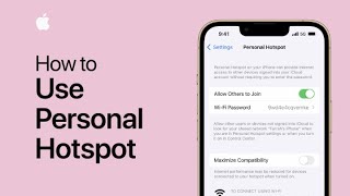 How to use Personal Hotspot on your iPhone  Apple Support [upl. by Stearne]