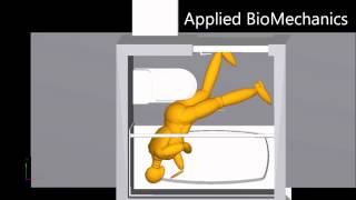 Fall Simulation using Program MADYMO  Loss of Balance [upl. by Kosey]