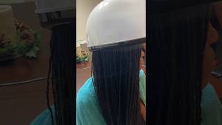 Adding Moisture to Locs Benefits of Steaming Locs moisturizinglocs [upl. by Sekyere]