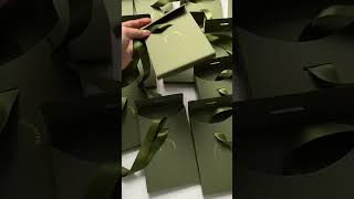 Dusty green envelopes packaging packagingdesign bag [upl. by Cointon]