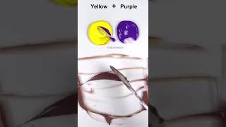 What Color comes out when you mix Yellow and purple [upl. by Esereht]