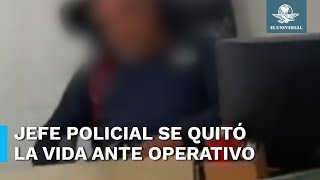 Isidro Cortes el mando policial que se arrebató la vida tras ser detenido en Operativo Enjambre [upl. by Ilsa]