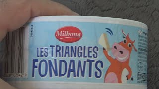 Milbona Les Triangles Fondants 24 pieces 400 g Unboxing and Test [upl. by Necyrb724]