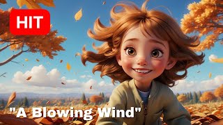 Song about Wind quotA Blowing Windquot  Best Kids Songs  Children Music [upl. by Loleta]