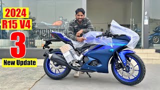 New Yamaha R15 V4 2024 Facelift Model Update Price Mileage Features Full Review [upl. by Nyrat]