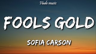 Sofia Carson  Fools Gold Lyrics [upl. by Akenaj401]