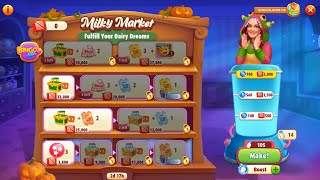 Music Bingo Blitz  Milky Market Halloween version  20241102 [upl. by Atikir418]