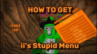 HOW TO GET IIS STUPID MENU  Gorilla Tag Mods [upl. by Adnohsat]