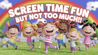 Screen Time Fun But Not Too Much  Kids Song on Limiting Screen Time [upl. by Nnylyam]