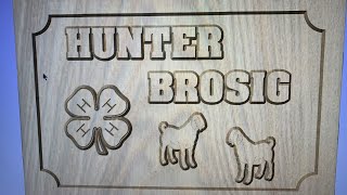 Project Display Sign with VCarve Pro and Shapeoko [upl. by Anaujik]