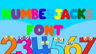 Numberjacks Font in Description [upl. by Joanne]