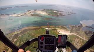 Approach into the Scilly Isles and landing at Tresco [upl. by Ragde854]