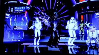 Kinect Star Wars  Vader and Palpatine dancing [upl. by Leakcim]