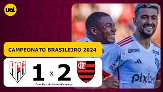 ATLÉTICOGO 1 X 2 FLAMENGO  CAMPEONATO BRASILEIRO 2024 VEJA OS GOLS [upl. by Ettevi]