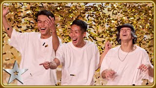 Haribow get AUDIENCE GOLDEN BUZZER for epic DOUBLE DUTCH act  Auditions  BGT 2024 [upl. by Haugen460]