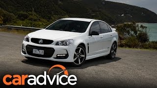 2016 Holden Commodore SV6 Black Edition review  CarAdvice [upl. by Kampmeier]