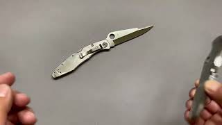 Spyderco Police  Stainless Steel Plain Edge Spyderco Police  Stainless Steel Fully Serrated [upl. by Akapol]