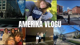 AMERİKA VLOGU six flags white house aldıklarım  balkız abacı [upl. by Aynekal407]