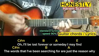 HONESTLYHarem Scarem Guitar chords  Lyrics [upl. by Salomo]