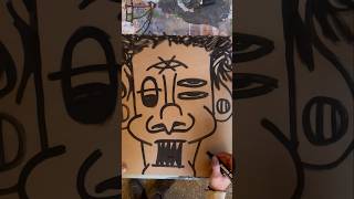 Daily Faces Challenge Day 139365  Quick Paint Marker Drawing  Posca Pen Art Timelapse 👁️shorts [upl. by Wilfreda386]