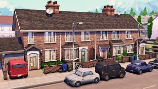 British Terraced Houses  The Sims 4 Speed Build [upl. by Gnok801]