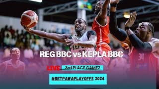 🔴LIVE REG BBC vs KEPLER BBC betPawaPlayoffs 20243rd PLACE GAME 2 BK ARENA [upl. by Sayres923]