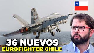 NUEVOS 36 AVIONES EUROFIGHTER PARA LA FUERZA AÉREA CHILENA [upl. by Alleul]