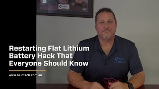 Restarting Flat Lithium Battery Hacks That Everyone Should Know [upl. by Ecinnahs772]